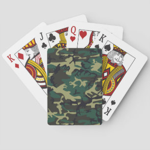 Jeu De Cartes Camouflage militaire