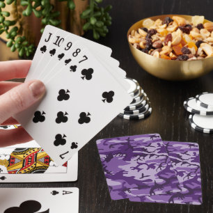 Jeu De Cartes Camouflage violet, Armée