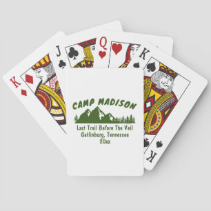Jeu De Cartes Camp Fête de Filles de Bachelorette Montagne Campi