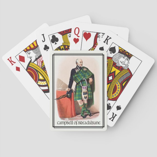 Jeu De Cartes Campbell de Breadalbane Classic Scotland (dos)