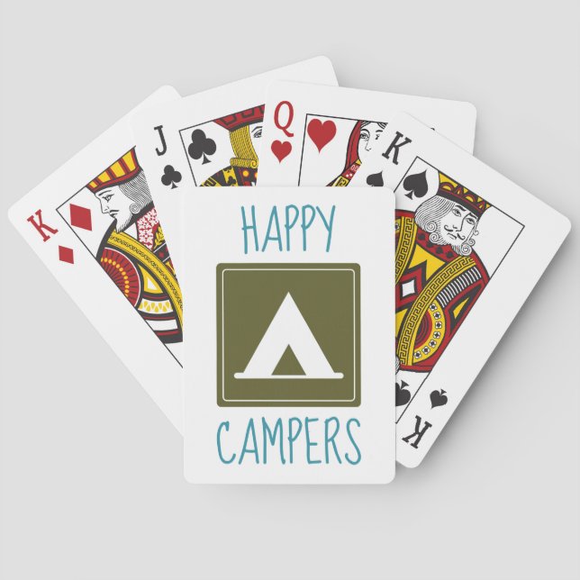 Jeu De Cartes Campeurs heureux (dos)