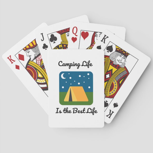 Jeu De Cartes Camping Life est la meilleure vie (dos)