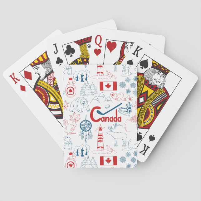 Jeu De Cartes Canada | Motif de symboles (dos)