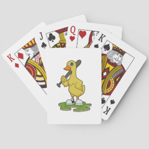 Jeu De Cartes Canard au baseball avec batte de baseball