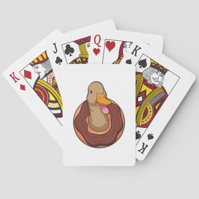 Jeu De Cartes Canard avec Donut (dos)