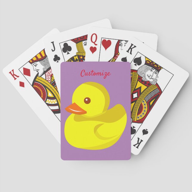 Jeu De Cartes Canard en caoutchouc mou Thunder_Cove (dos)