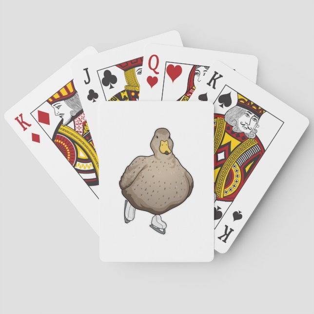 Jeu De Cartes Canard Patinage sur glace Patins sur glace (dos)