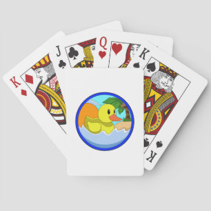 Jeu De Cartes Canard sur la plage avec palmiers.PNG