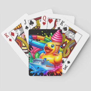 Jeu De Cartes Canards Croisières, Crème Glaciaire, Cartes De Cro