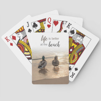 Jeu De Cartes Canards sur la plage Playing Cards