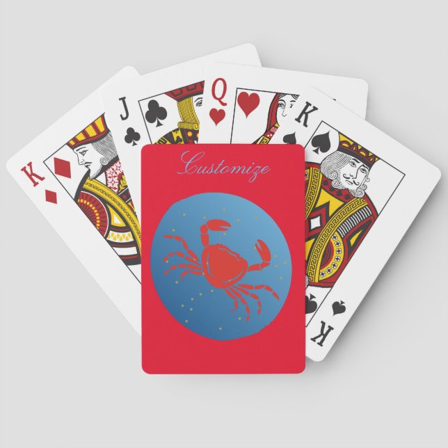 Jeu De Cartes Cancer Crab Zodiac Thunder_Cove (dos)