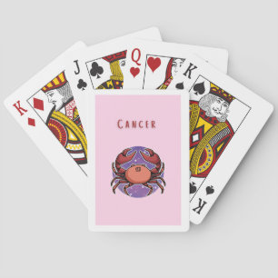 Jeu De Cartes Cancer rose, zodiaque, impression signe du zodiaqu