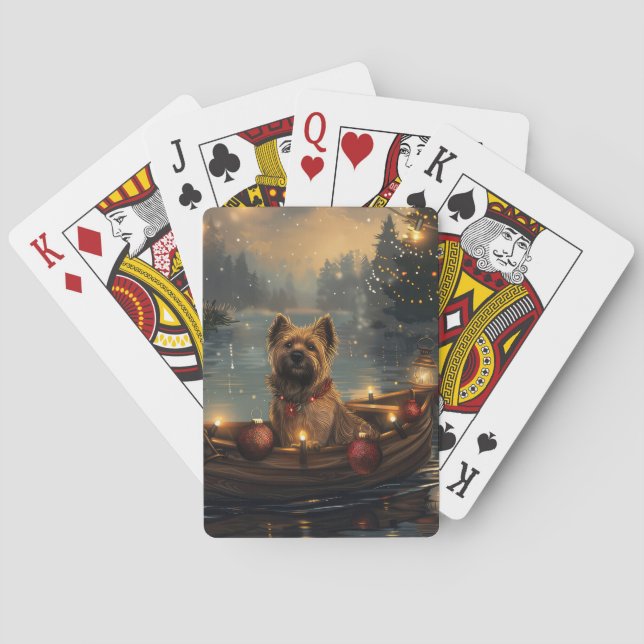 Jeu De Cartes Cane Corso Noël Festive Voyage (dos)