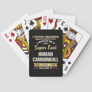 Jeu De Cartes Cannonball humain drôle nouveauté