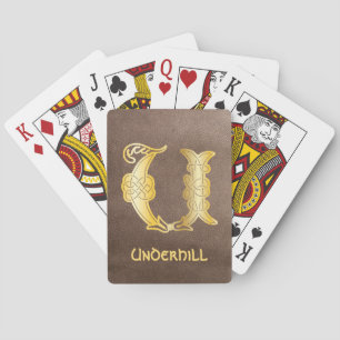Jeu De Cartes Capitale décorative du 16e siècle Celtic Knot U