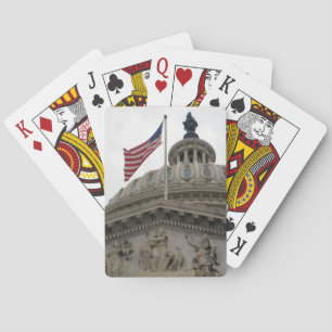 Jeu De Cartes Capitole américain avec drapeau américain - Est