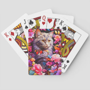 Jeu De Cartes Card Poker pour Amoureux de les chats