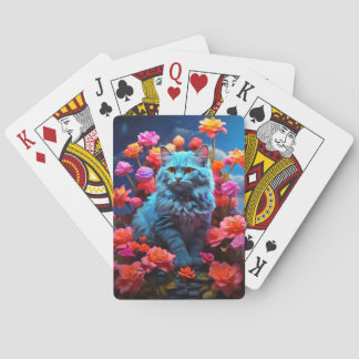 Jeu De Cartes Card Poker pour Amoureux de les chats