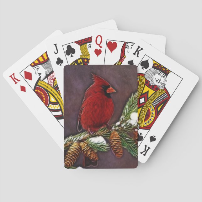 Jeu De Cartes Cardinal et Pinecones (dos)