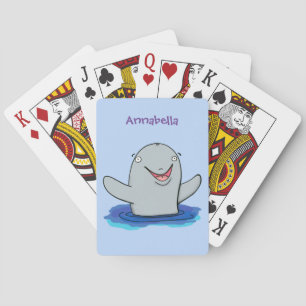 Jeu De Cartes Caricature adorable de marsouin