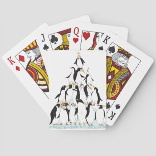 Jeu De Cartes Caricature amusante de la pyramide des pingouins