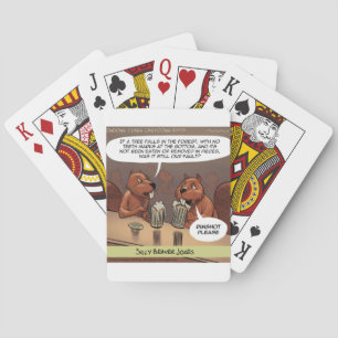 Jeu De Cartes Caricature amusante du castor