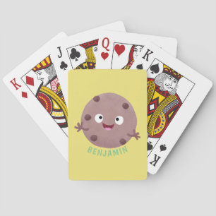 Jeu De Cartes Caricature de biscuit à puce en chocolat