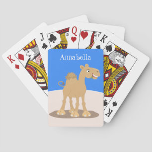 Jeu De Cartes Caricature de dromadaire joyeux et souriant