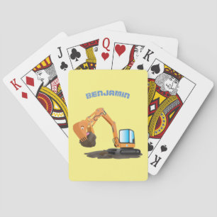 Jeu De Cartes Caricature de la pelle orange
