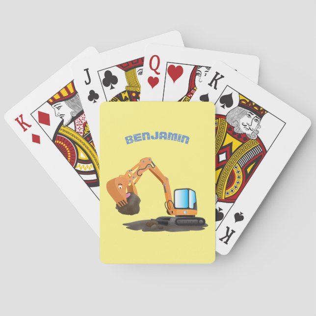 Jeu De Cartes Caricature de la pelle orange (dos)