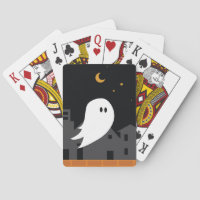 Caricature de la ville fantôme éffrayante hallowee