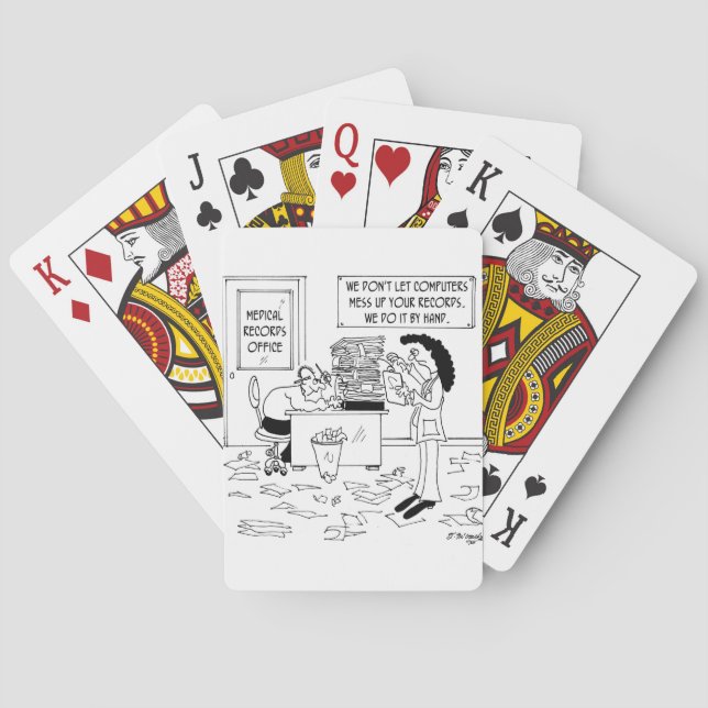 Jeu De Cartes Caricature de l'hôpital 7117 (dos)