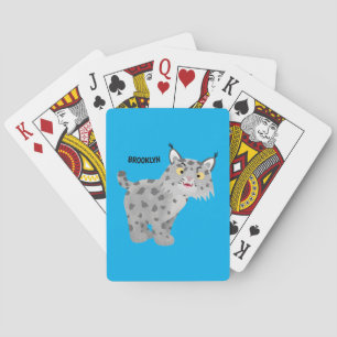 Jeu De Cartes Caricature de lynx de lynx de lynx