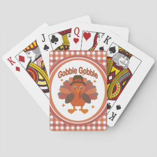 Jeu De Cartes Caricature de Turquie Thanksgiving - "Gobble Gobbl