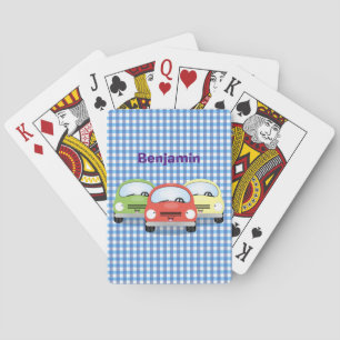 Jeu De Cartes Caricature de voitures Cute kawaii