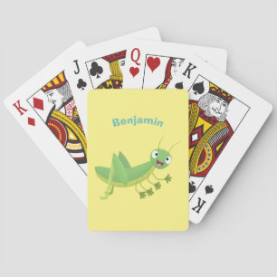 Jeu De Cartes Caricature d'une pâtisserie joyeux verte