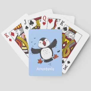 Jeu De Cartes Caricature en bleu bouffin joyeux