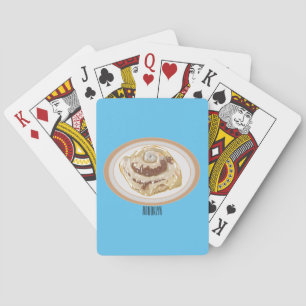Jeu De Cartes Caricature en rouleau de cannelle