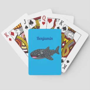 Jeu De Cartes Caricature joli requin baleine joyeux