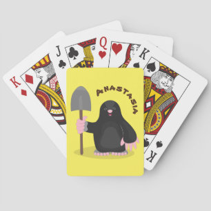 Jeu De Cartes Caricature mole joyeux