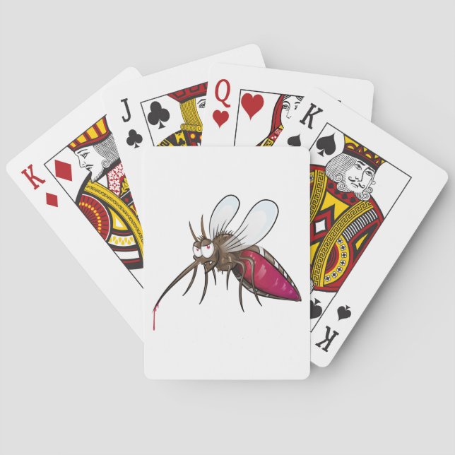 Jeu De Cartes Caricature moustique (dos)