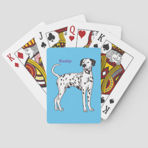 Jeu De Cartes Caricature pour chien dalmate