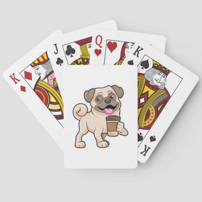 Jeu De Cartes Carlin avec café pour aller (dos)