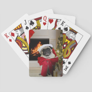 Jeu De Cartes Carlin Père Noël de attente de Noël