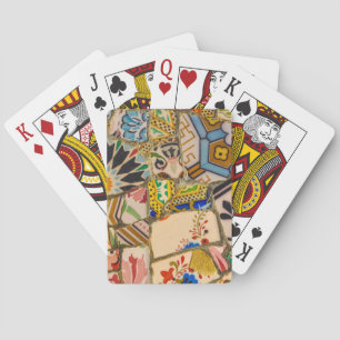 Jeu De Cartes Carreau de céramique de Parc Guell à Barcelone