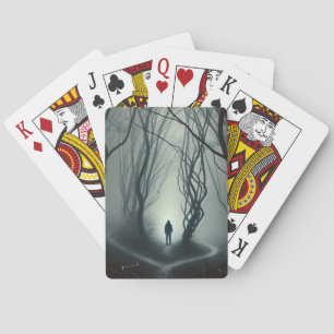 Jeu De Cartes Carrefour dans le brouillard - Impression d'art de