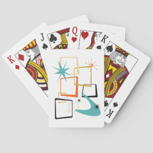 Jeu De Cartes Carrés de l'ère atomique Boomerang Starburst milie
