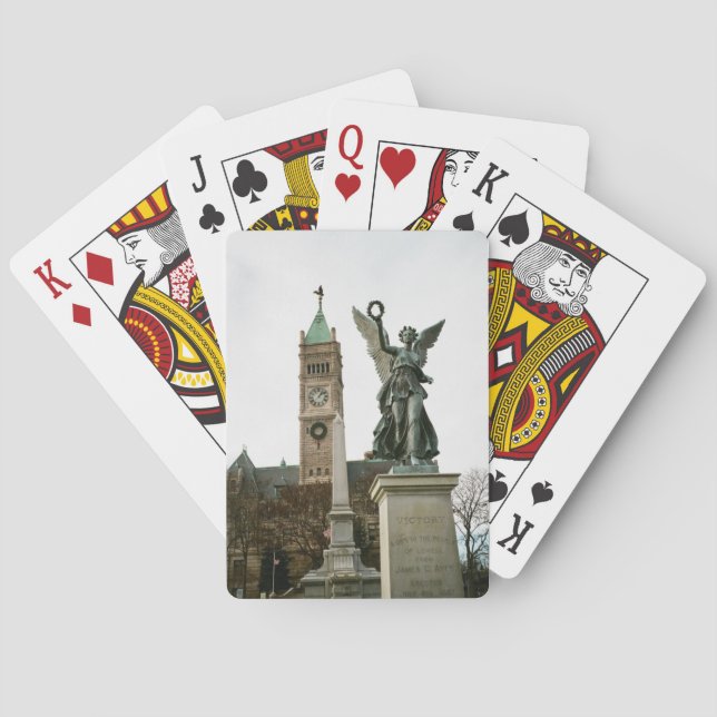 JEU DE CARTES CARTE À JOUER MAIRIE DE LOWELL MASSACHUSETTS (dos)