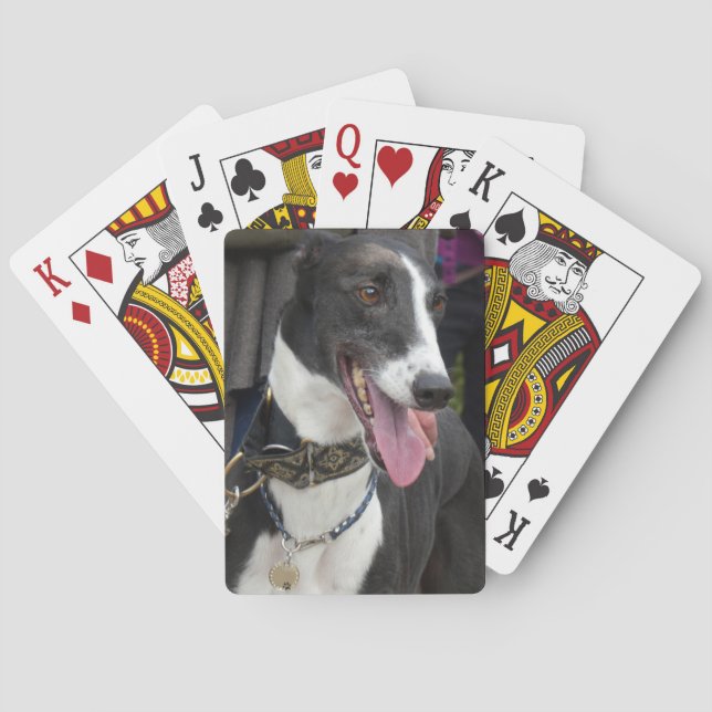 Jeu De Cartes Carte à jouer noir et blanc gris (dos)