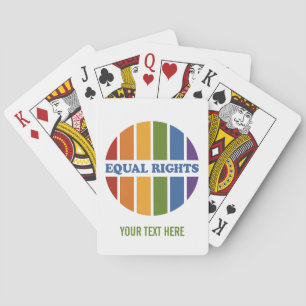 Jeu De Cartes Carte à lecture personnalisée Equal Rights
